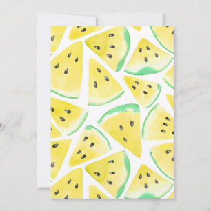 Yellow watermelon slices pattern