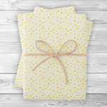 Yellow Wedding Heart-GetWell-Mothers Day-Valentine Wrapping Paper Sheet<br><div class="desc">Hearts in various shades of darker yellows on a light yellow background. Other colorways available.</div>