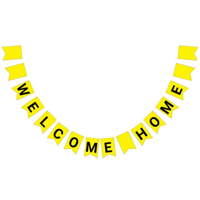 YELLOW WELCOME HOME BANNER (All)