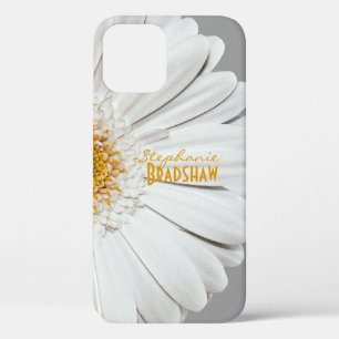 Yellow White Gerbera Daisy iPhone 12 Case