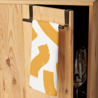 Yellow & White Kitchen Towel