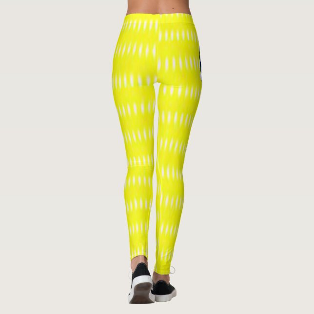 Yellow & White Leggings Long (Back)