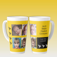 Yellow white love being a Grandad with photos