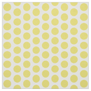Yellow White Mini Polka Dots Fabric