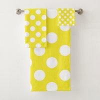 Yellow & White Polka Dots Dot