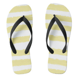 Yellow White Stripes Jandals