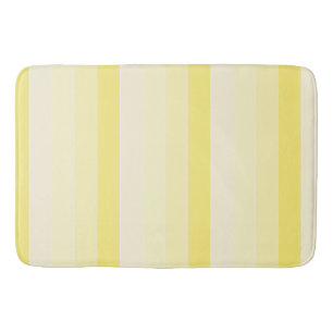 Yellow White Stripes Trend Colours Template Decor Bath Mat