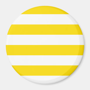 Yellow White Stripes Trend Colours Template Magnet