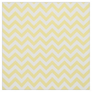 Yellow White Trendy Chevron Pattern Fabric