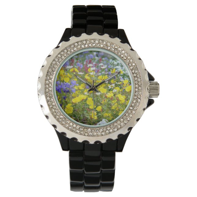 Yellow Wild Flowers Watch (Front)