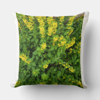Yellow Wildflower Garden Decorative Pillow