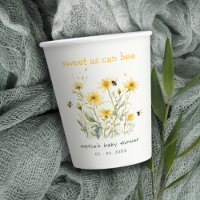 Yellow Wildflower Sweet As Bee Neutral Baby Shower