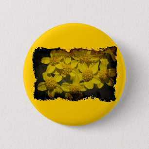 Yellow Wildflowers 6 Cm Round Badge