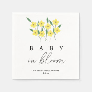 Yellow Wildflowers - Baby in bloom Napkin