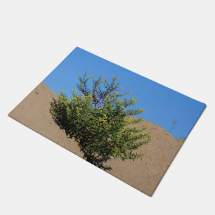 Yellow Wildflowers In Sand Floral  Doormat