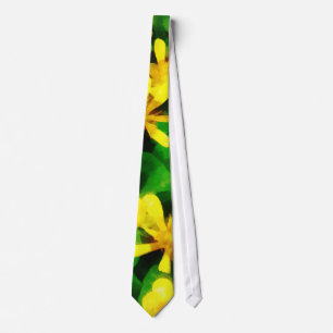 Yellow Wildflowers Tie