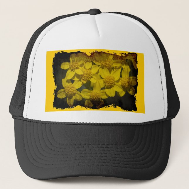 Yellow Wildflowers Trucker Hat (Front)