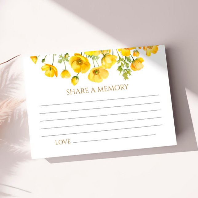 Yellow Wilflowers Funeral Share a Memory Card (Creator Uploaded)