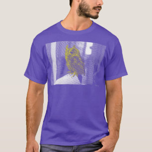 Yellow Wise Line Owl T-Shirt