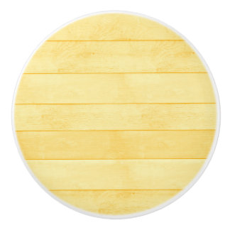 Yellow Wood Ceramic Pull