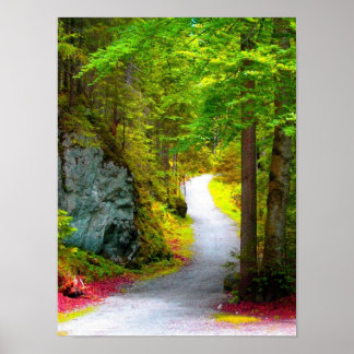 Yellow Woods Poster