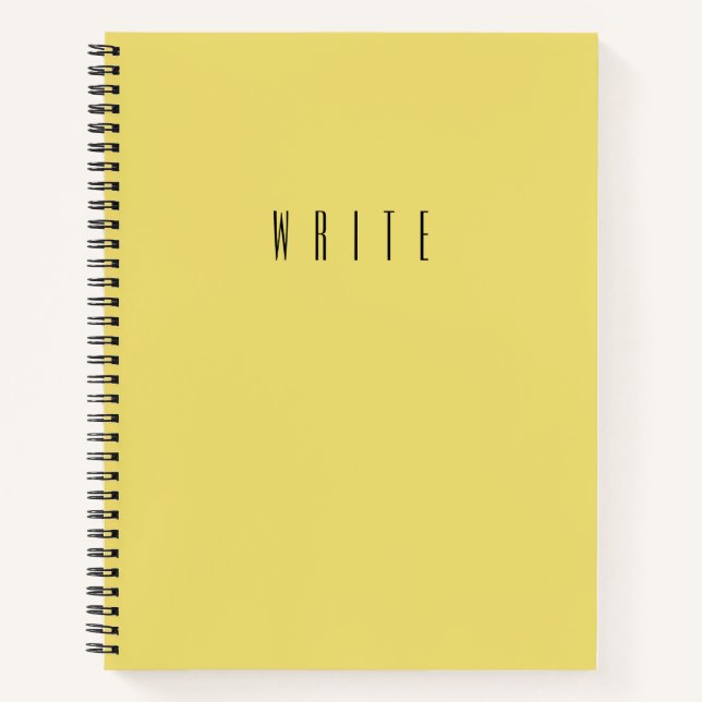 Yellow Write Notebook (Front)