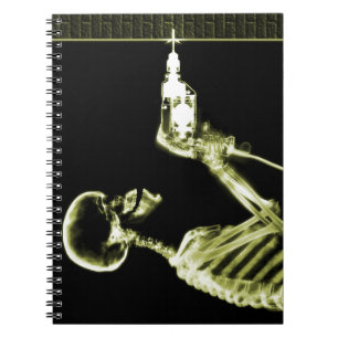 Yellow X-Ray Skeleton Builder Notebook