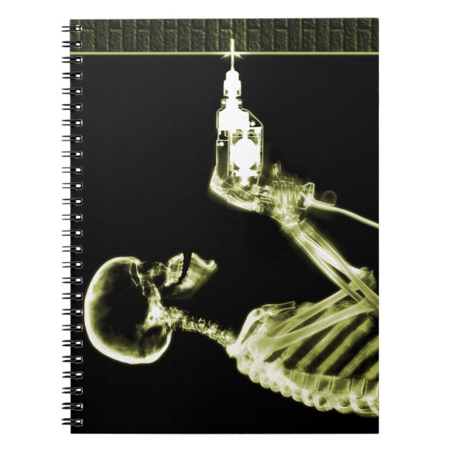 Yellow X-Ray Skeleton Builder Notebook (Front)