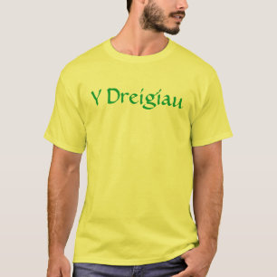 Yellow "Y Dreigiau" Wales T-Shirt