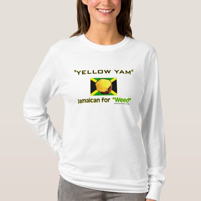 Yellow Yam: Food of World's Fastest People T-Shirt (Front)