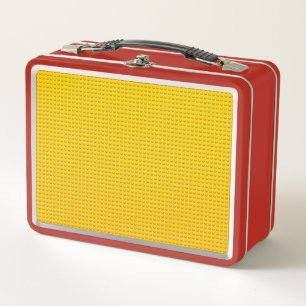 yellow yellow yellow metal lunch box