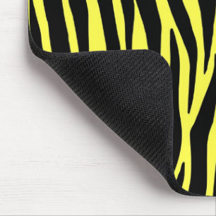 Yellow Zebra Mouse Pad