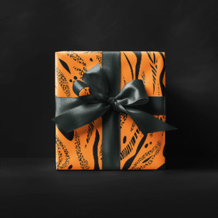Yellow Zebra Pattern  Wrapping Paper