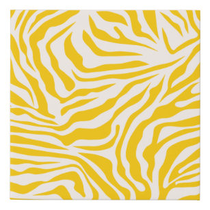 Yellow Zebra Stripes Preppy Wild Animal Print