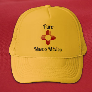 Yellow Zia Sun Puro Nuevo Mexico Trucker Hat