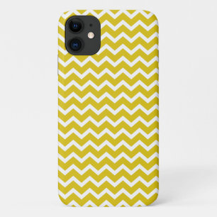 Yellow Zig Zag Chevrons Pattern iPhone 11 Case