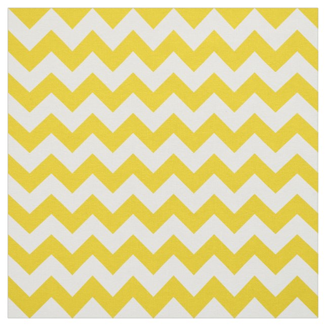 Yellow Zigzag, Yellow Chevron, Geometric Pattern Fabric (Swatch)
