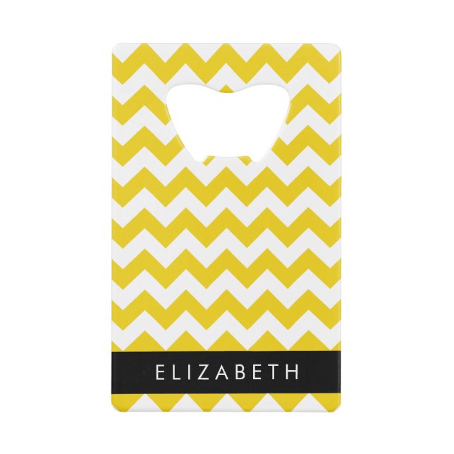 Yellow Zigzag, Yellow Chevron, Your Name (Front)