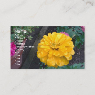 Yellow Zinnia Business Card