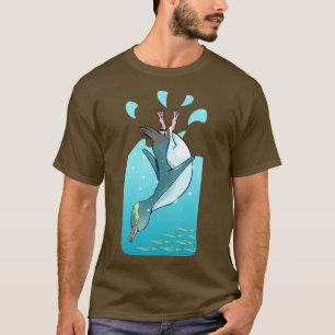 Yelloweye penguin swimming T-Shirt