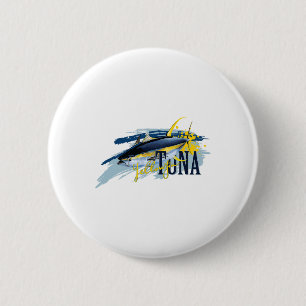 Yellowfin Tuna Deep Sea Fishing Sailor Fisherman N 6 Cm Round Badge