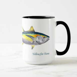 Yellowfin tuna fish mug