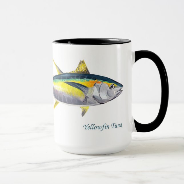 Yellowfin tuna fish mug (Right)