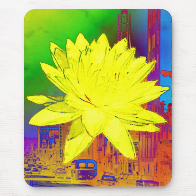 Yellowflower by Rich La Bonté Mouse Pad (Front)
