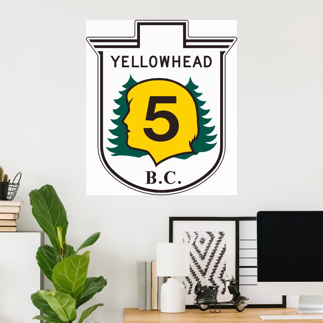 Yellowhead Road Sign Poster (Creator Uploaded)