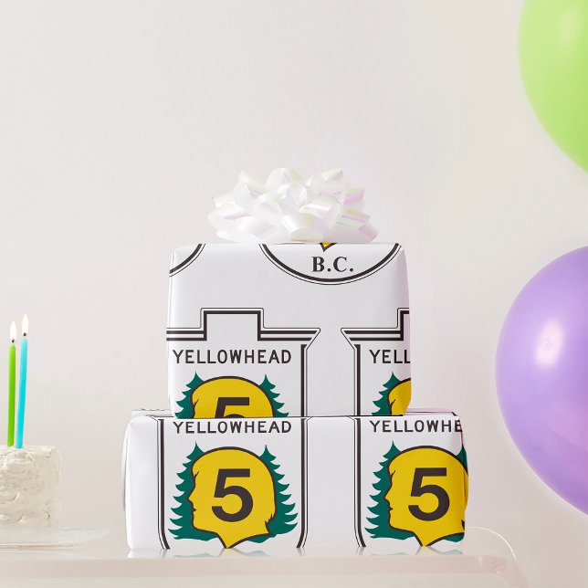 Yellowhead Road Sign Wrapping Paper (Creator Uploaded)