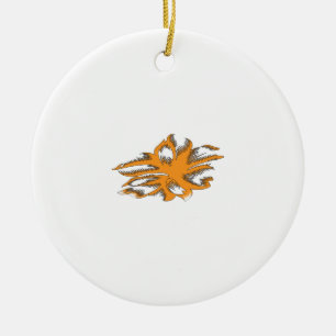 Yellowish Orange, Orangy Yellow decorative Ceramic Tree Decoration