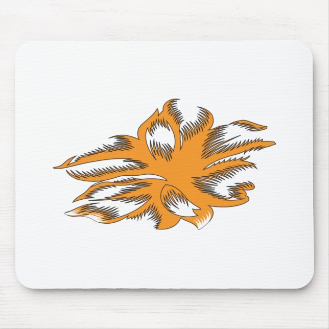 Yellowish Orange, Orangy Yellow  decorative Mouse Pad (Front)