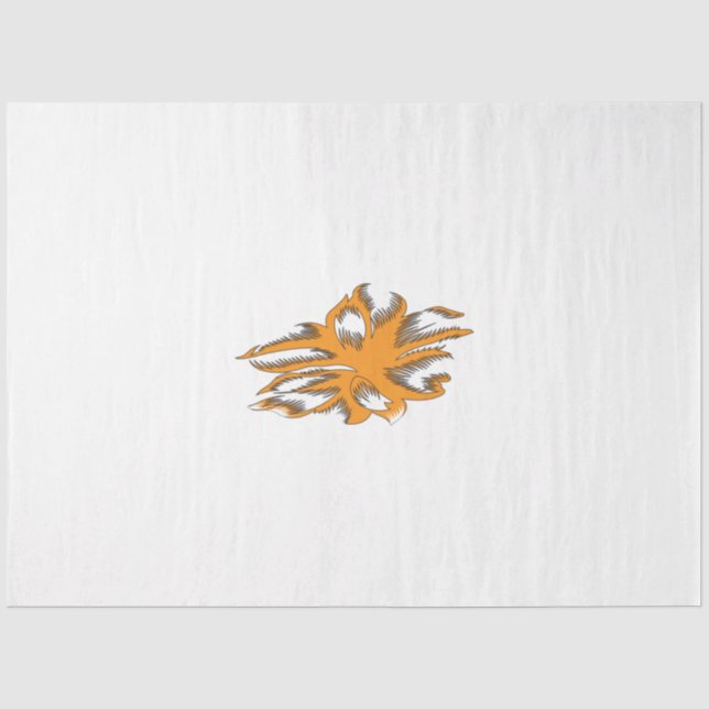 Yellowish Orange, Orangy Yellow  decorative Tissue Paper (Front)
