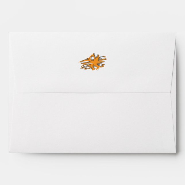 Yellowish Orange, Orangy Yellow Envelope (Back (Top Flap))